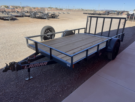 New 2026 Lamar Trailers 83X12 UC S/A FOLD-IN GATE Utility Trailer