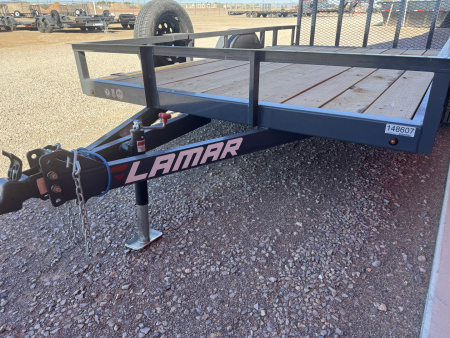 New 2026 Lamar Trailers 83X12 UC S/A FOLD-IN GATE Utility Trailer