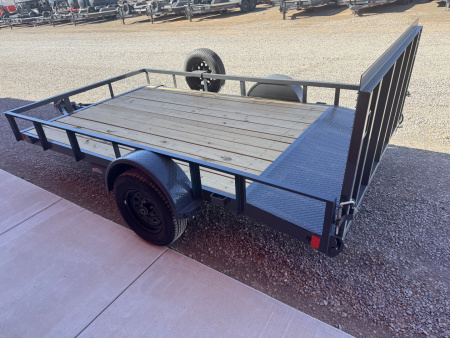 New 2026 Lamar Trailers 83X12 UC S/A FOLD-IN GATE Utility Trailer