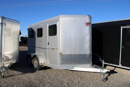 New 2025 Frontier Trailers 2 HORSE Stock / Stock Combo Trailer