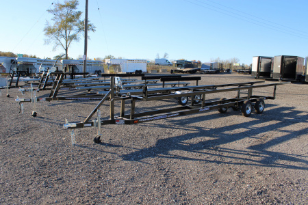 New 2026 Wolverine 24' TANDEM AXLE CRANK UP ALL STAR Boat Trailer