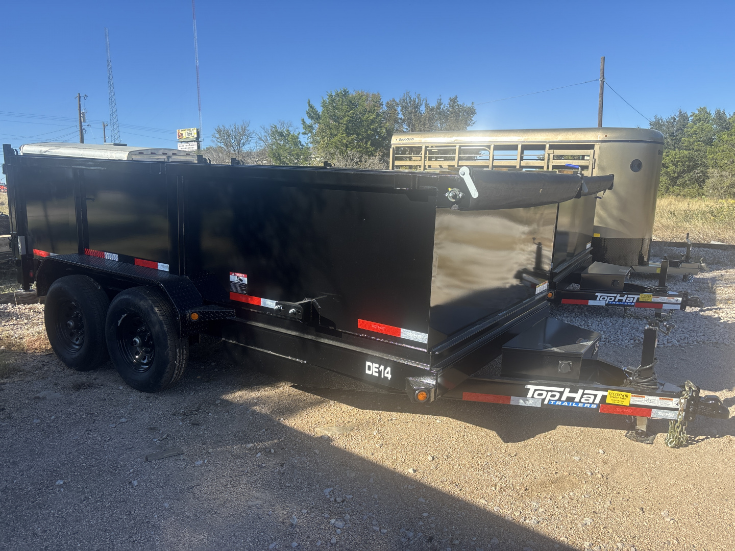 New 2026 Top Hat Trailers de14 Dump Trailer