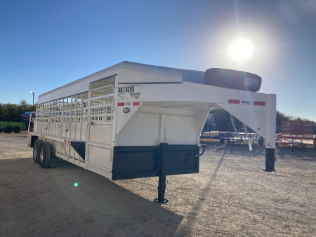 New 2026 Big Bend 24' X 6.8' Stock Trailer/ Swing/ Slider Gate