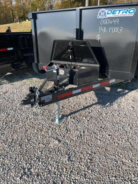 New 2025 Pratt Industries 83" x 14' 14K Dual Ram Dump Trailer