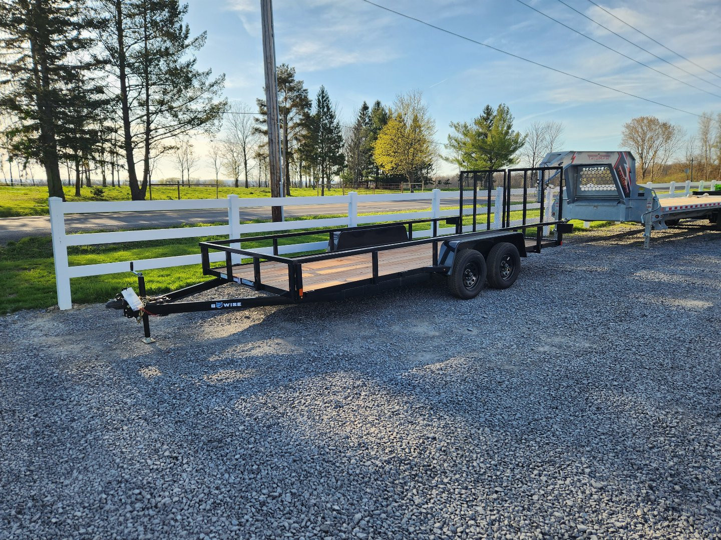 New 2026 BWISE UT7 82x16 7K Tandem Axle Utility Trailer