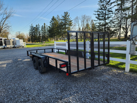 New 2026 BWISE UT7 82x16 7K Tandem Axle Utility Trailer
