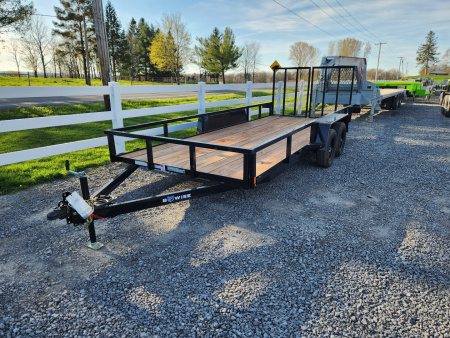 New 2026 BWISE UT7 82x16 7K Tandem Axle Utility Trailer