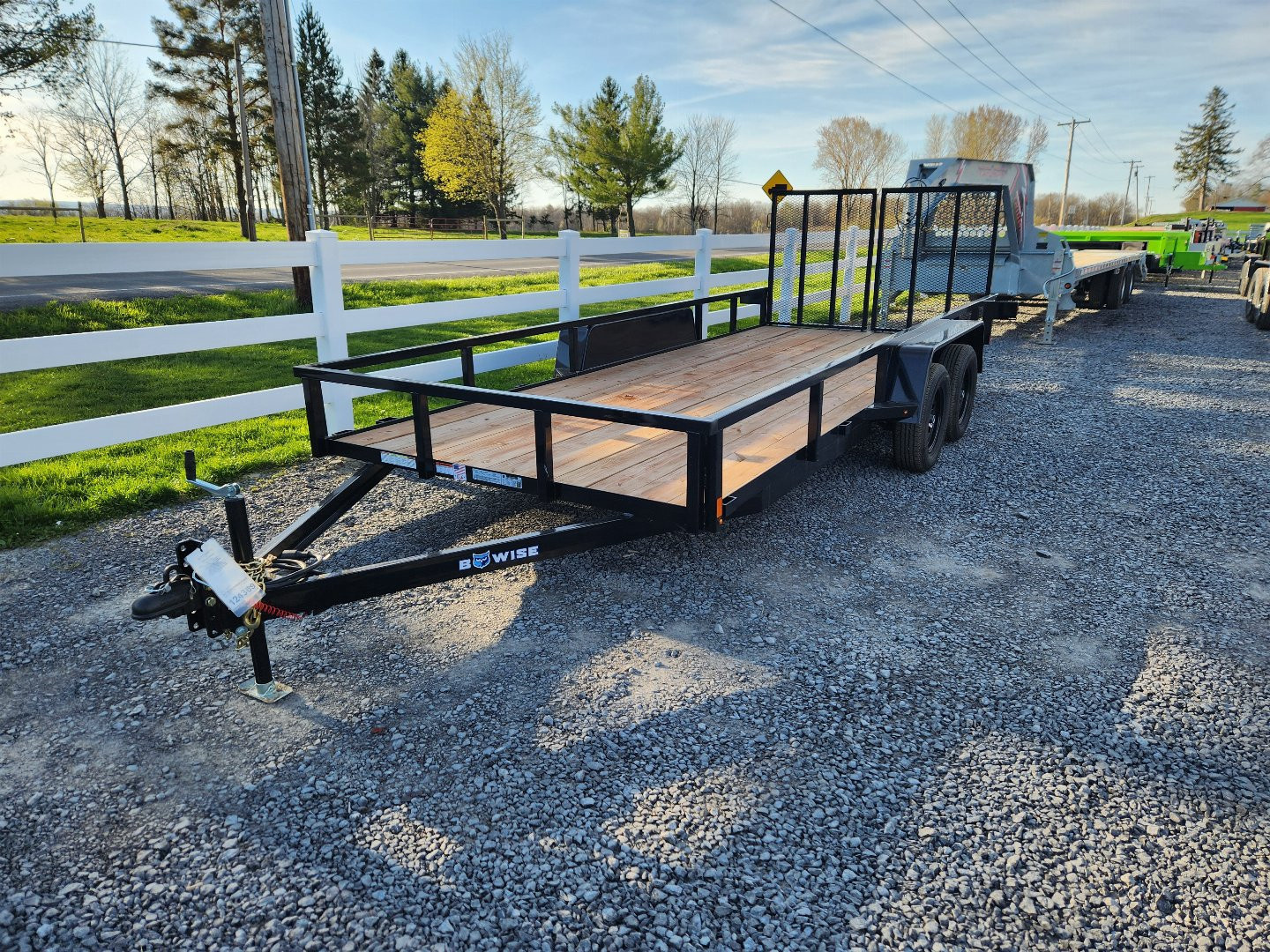 New 2026 BWISE UT7 82x18 7K Tandem Axle Utility Trailer
