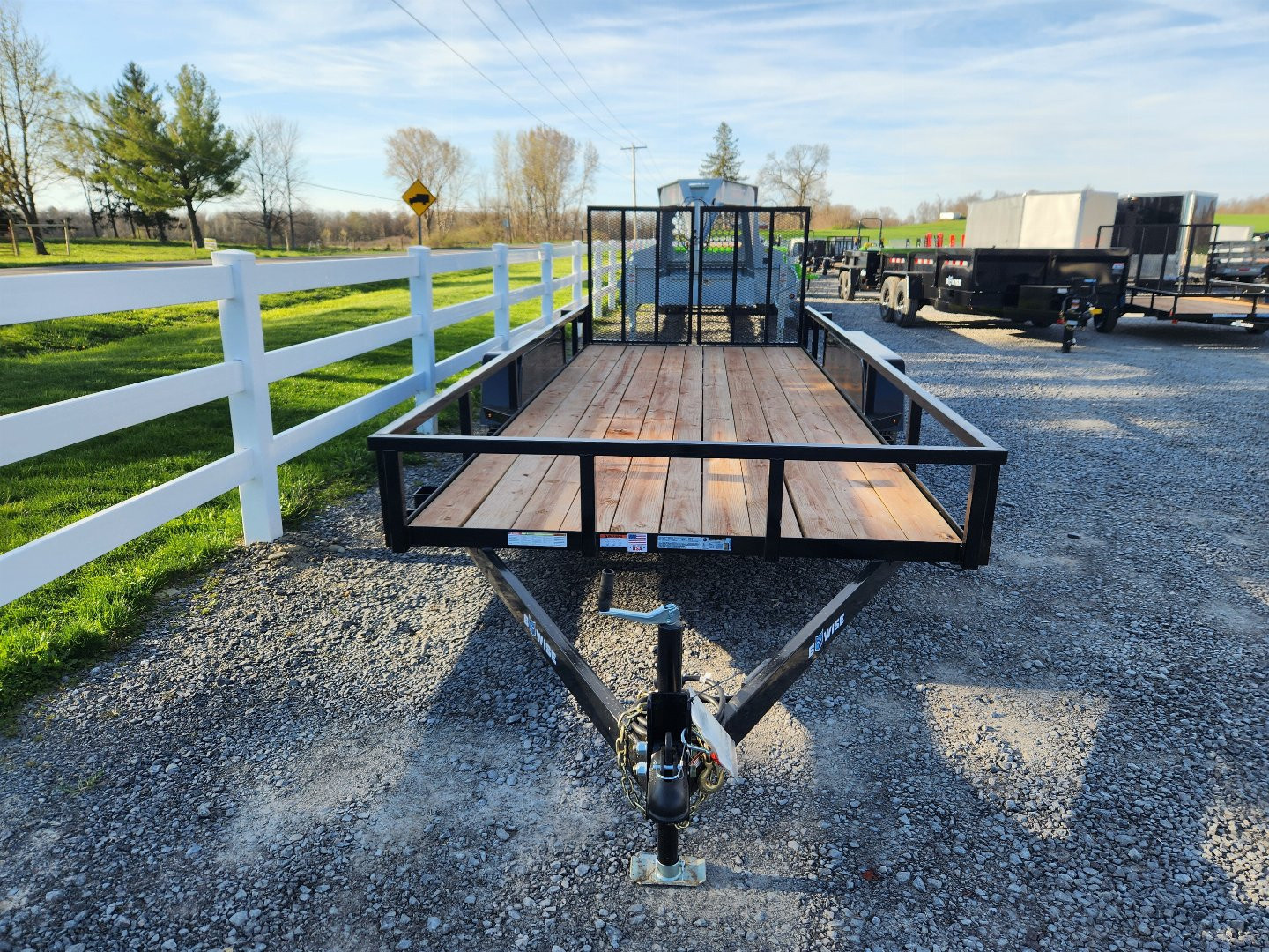 New 2026 BWISE UT7 82x18 7K Tandem Axle Utility Trailer