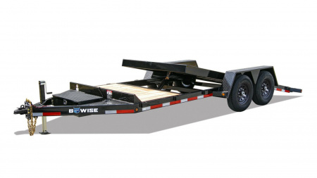 New 2026 BWISE TGS15 82x20 15.4K Split Deck Equipment Trailer