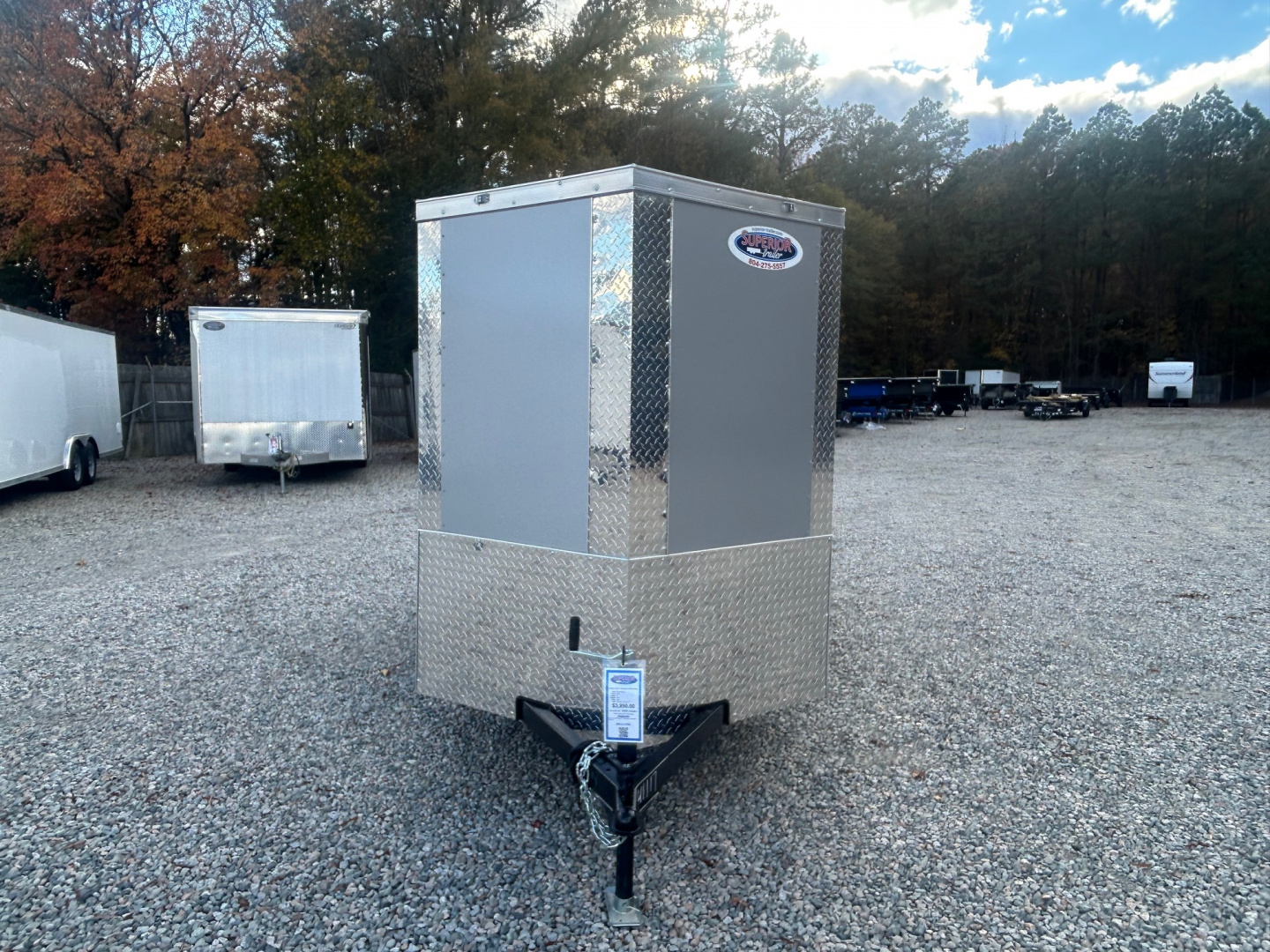 New 2026 Anvil 5X10 w/ Extra Height & Double Rear Doors Cargo / Enclosed Trailer