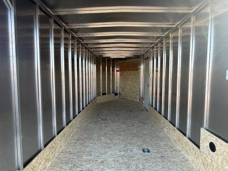 New 2026 7 X 25 Lightning Place Enclosed Snowmobile Trailer with 7ft Interior - Plain Model