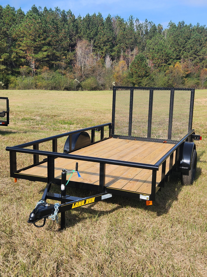 New 2025 Long Run Trailers 6'4'x12', Pipetop, 4' gate Utility Trailer