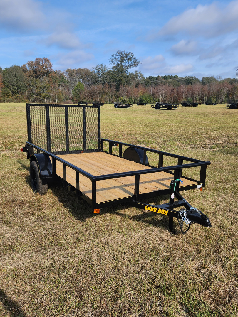 New 2025 Long Run Trailers 6'4'x12', Pipetop, 4' gate Utility Trailer