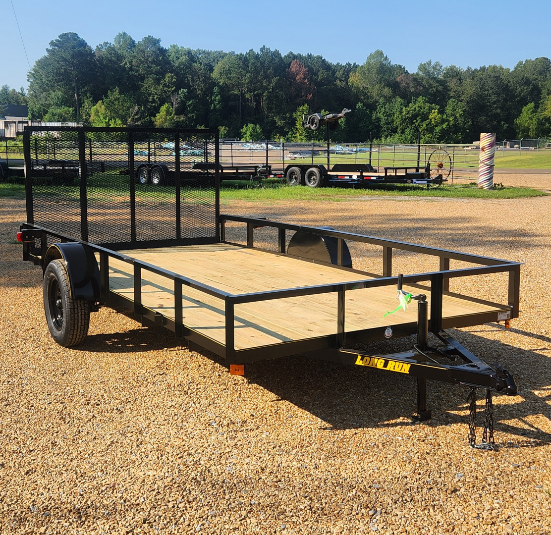 New 2025 Long Run Trailers 7'x14', Single-Axel, 4' Gate Utility Trailer