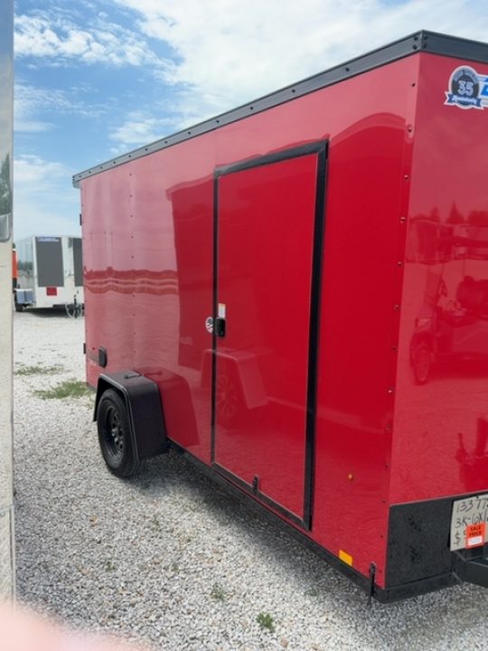New 2026 RED/BLK OUT Cargo Express EX DLX 6 x 12 3K Cargo / Enclosed Trailer