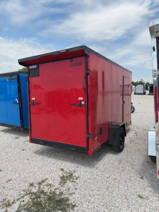 New 2026 RED/BLK OUT Cargo Express EX DLX 6 x 12 3K Cargo / Enclosed Trailer