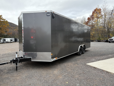 New 2026 WELLS CARGO 8.5x24 10K 7' Interior Height Car / Racing Trailer
