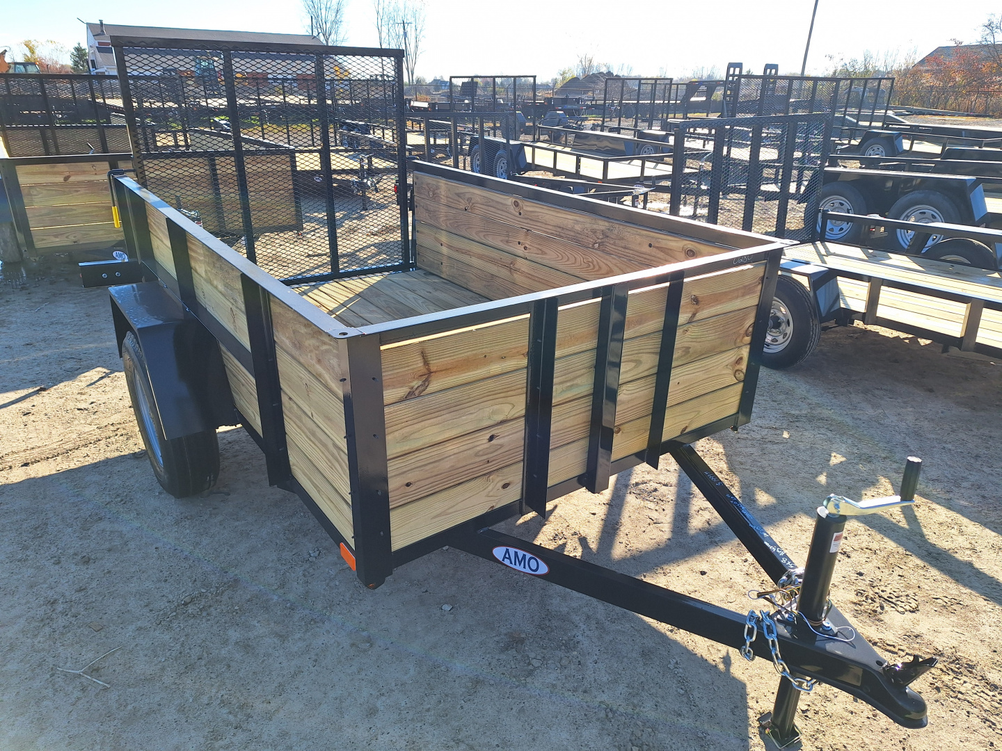New 2026 AMO 5x8 High Woodside Utility Trailer