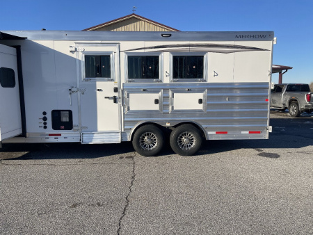 Used 2024 Merhow Trailers 8314-B RWS Horse Trailer