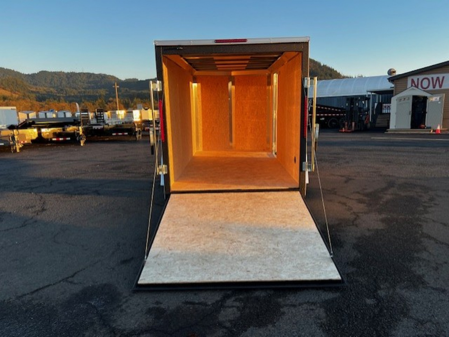 New 2026 Pace American 6x12 3K Enclosed Trailer Rear Ramp Door