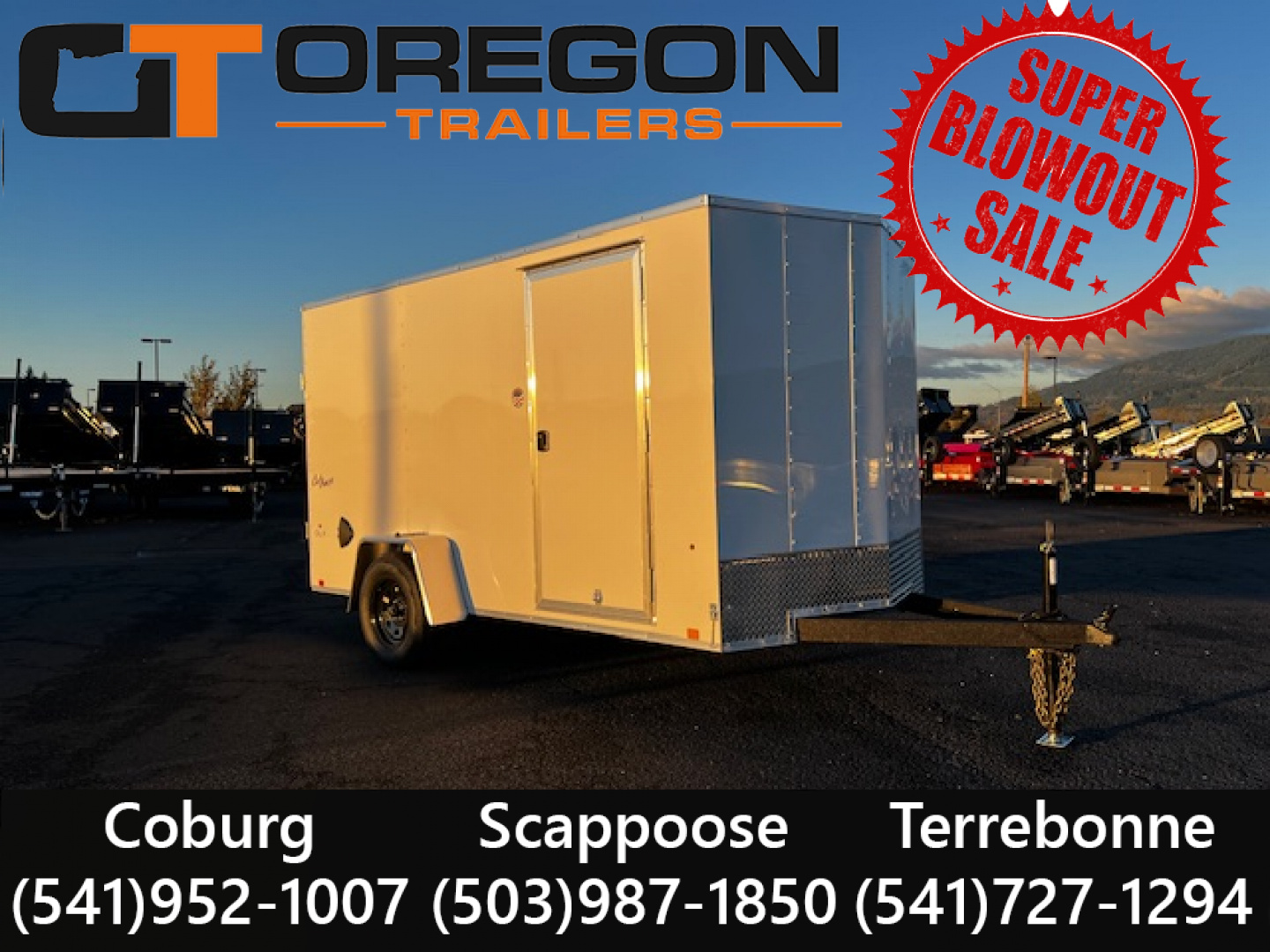 New 2026 Pace American 6x12 3K Enclosed Trailer Rear Ramp Door