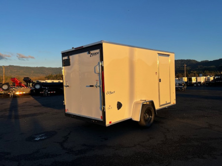 New 2026 Pace American 6x12 3K Enclosed Trailer Rear Ramp Door
