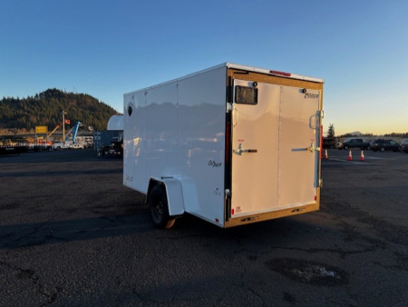 New 2026 Pace American 6x12 3K Enclosed Trailer Rear Ramp Door