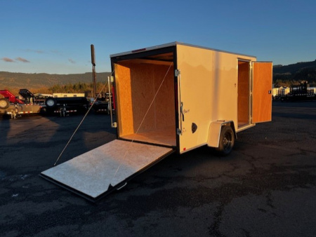 New 2026 Pace American 6x12 3K Enclosed Trailer Rear Ramp Door