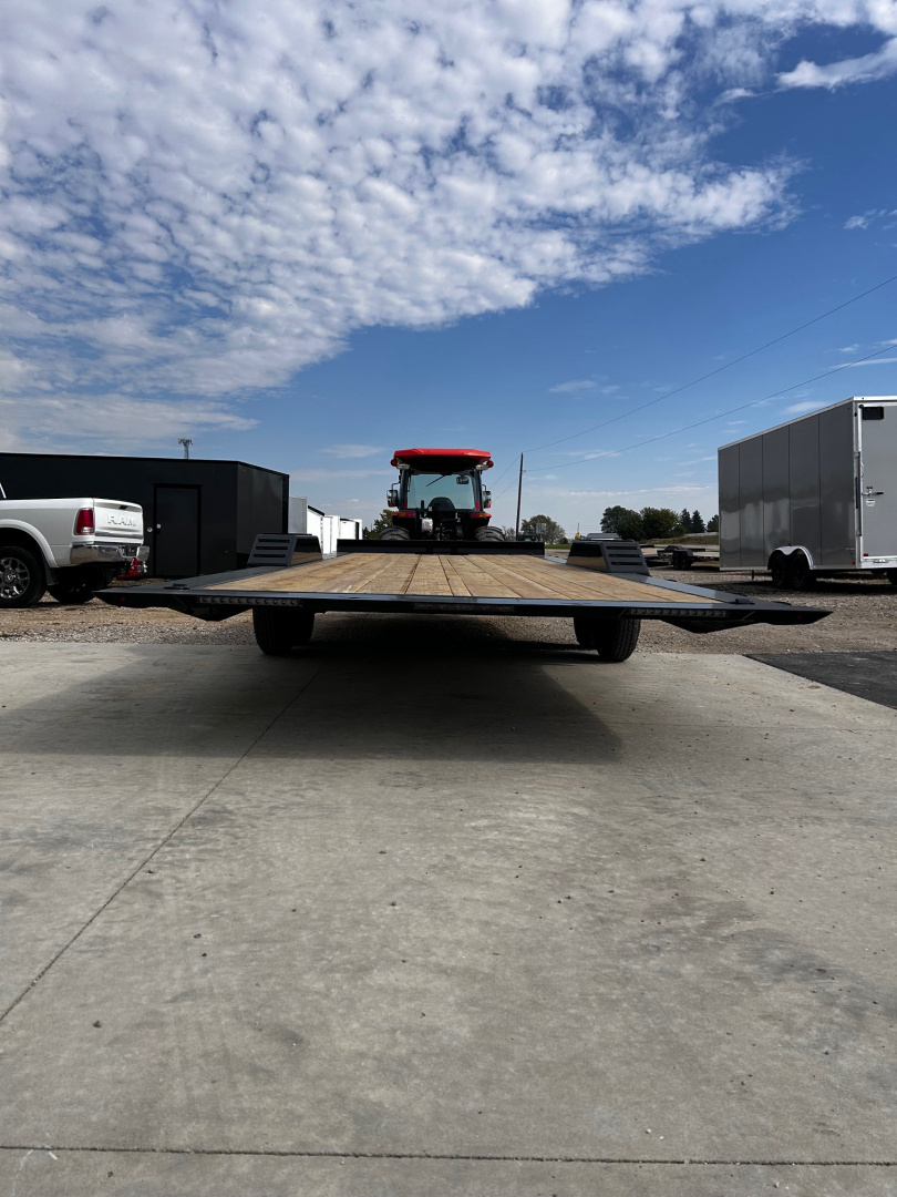 New 2026 H&H Trailers 82"X24' EX 14K SPEEDLOADER POWER TILT W/OUTRIGGERS Car / Racing Trailer