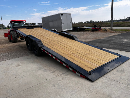 New 2026 H&H Trailers 82"X24' EX 14K SPEEDLOADER POWER TILT W/OUTRIGGERS Car / Racing Trailer