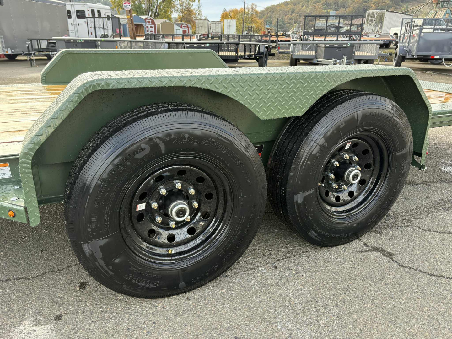 New EQUIPMENT TRAILER 2026 Diamond C HDT207 82X20 14000 GVWR MILITARY GREEN