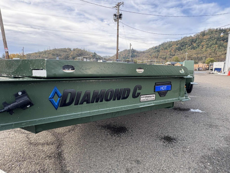 New EQUIPMENT TRAILER 2026 Diamond C HDT207 82X20 14000 GVWR MILITARY GREEN
