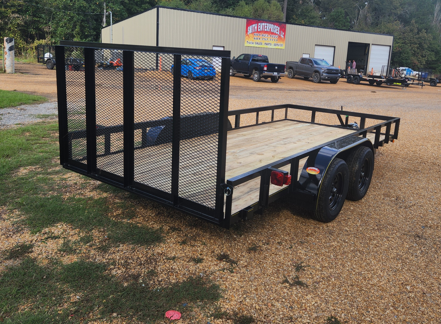 New 2025 Long Run Trailers 82"x16', Angle, 4' Gate Utility Trailer
