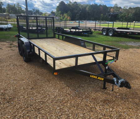 New 2025 Long Run Trailers 82"x16', Angle, 4' Gate Utility Trailer