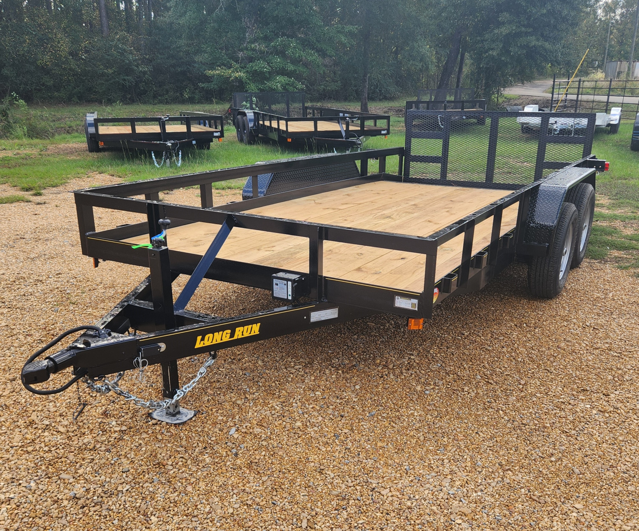 New 2025 Long Run Trailers 82"x16', 10k, Dove, 3' Gate Utility Trailer