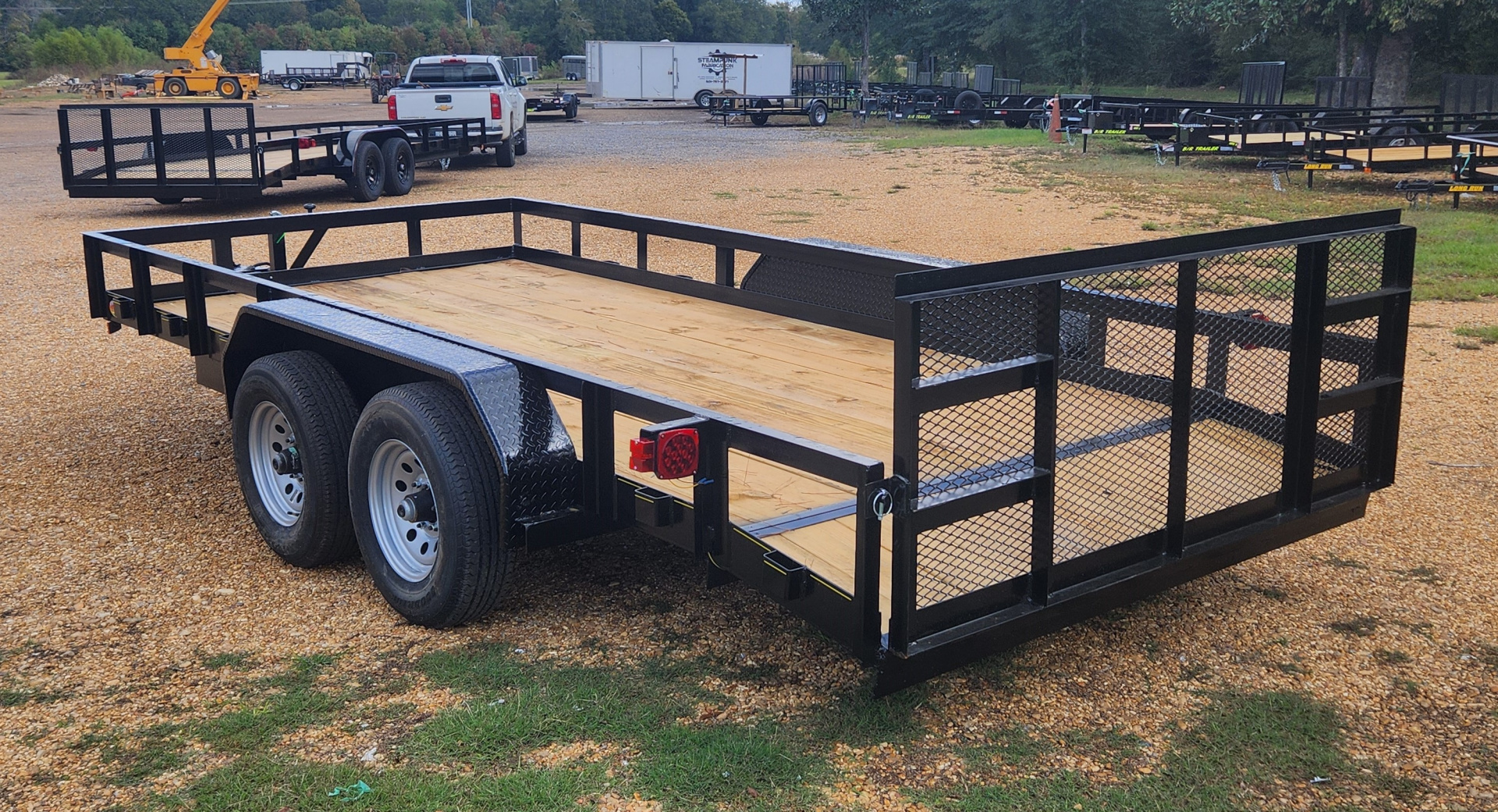 New 2025 Long Run Trailers 82"x16', 10k, Dove, 3' Gate Utility Trailer