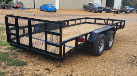 New 2025 Long Run Trailers 82"x16', 10k, Dove, 3' Gate Utility Trailer