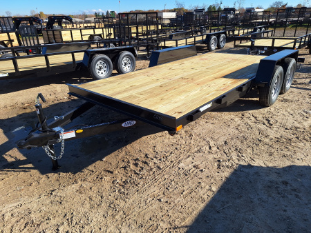 New 2026 AMO 82x16' Car Hauler 2 Axle Brake Led Lights