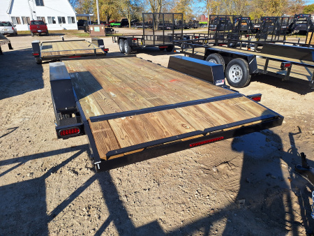 New 2026 AMO 82x16' Car Hauler 2 Axle Brake Led Lights