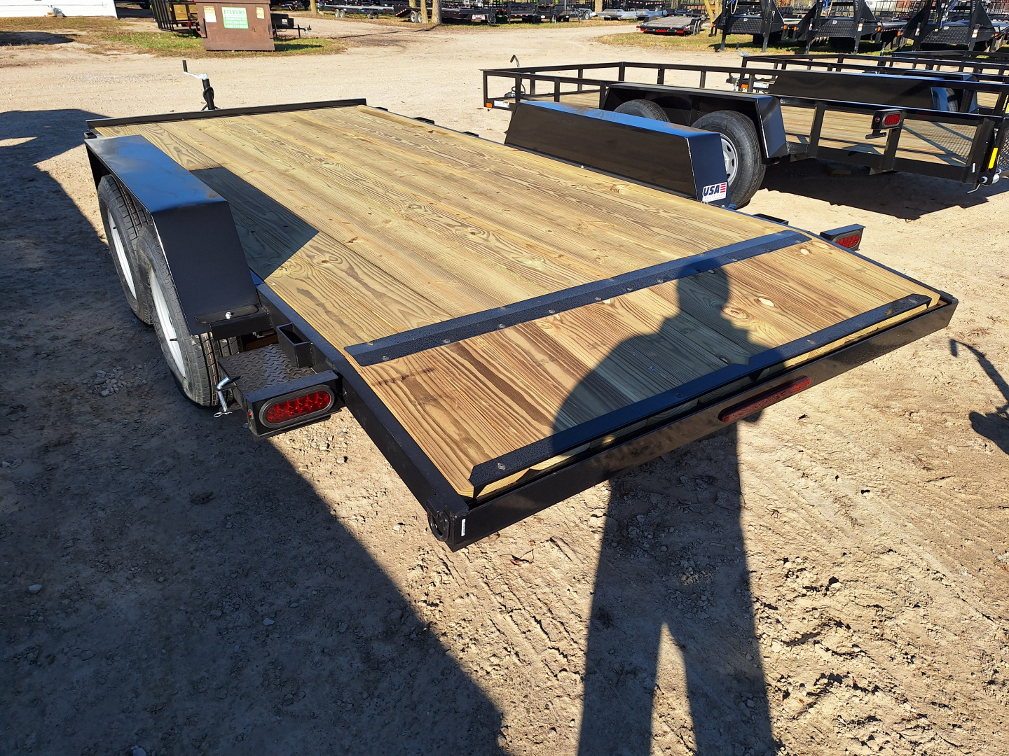 New 2026 AMO 82x16' Car Hauler 2 Axle Brake Led Lights