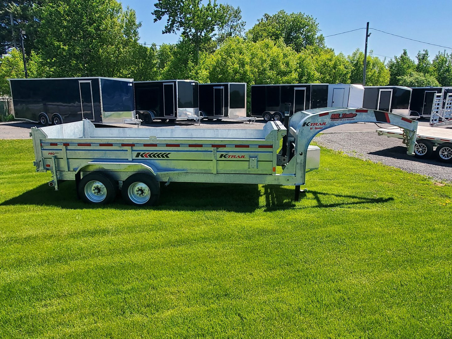 New 2025 K Trail 7 x 16 HD Expert Series 18700LBS Gooseneck Dump Trailer