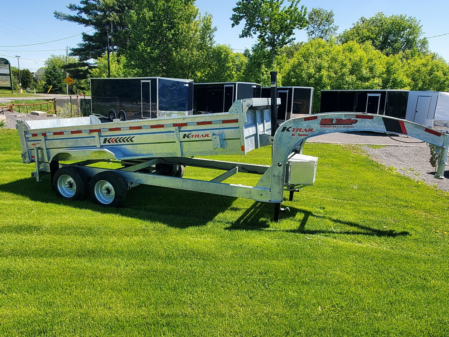 New 2025 K Trail 7 x 16 HD Expert Series 18700LBS Gooseneck Dump Trailer