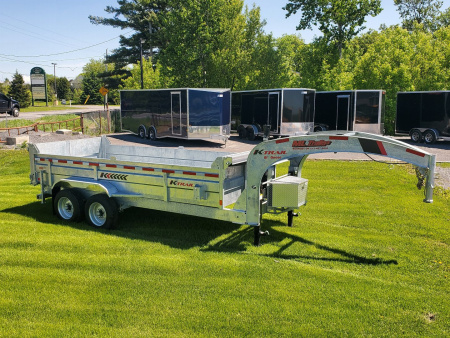 New 2025 K Trail 7 x 16 HD Expert Series 18700LBS Gooseneck Dump Trailer