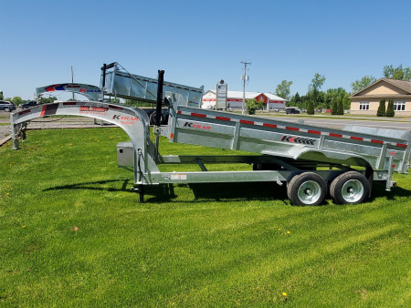 New 2025 K Trail 7 x 16 HD Expert Series 18700LBS Gooseneck Dump Trailer