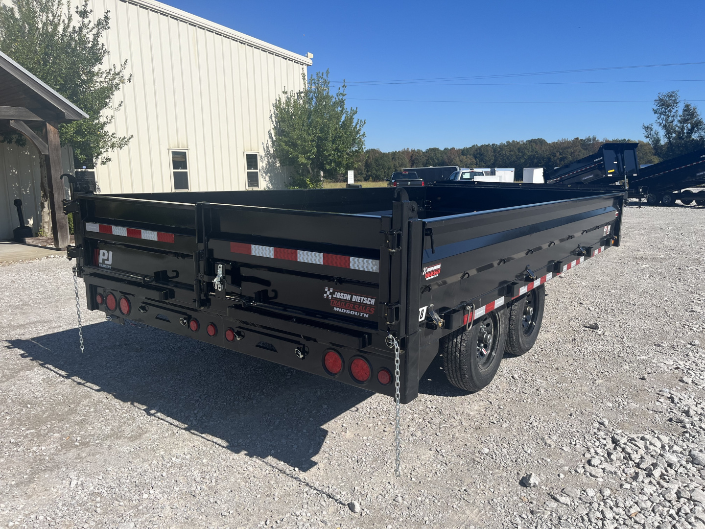 New 2026 PJ Trailers 96"X16' DECKOVER DUMP TRAILER W/FOLD DOWN SIDES