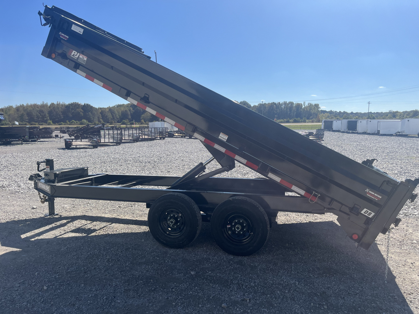 New 2026 PJ Trailers 96"X16' DECKOVER DUMP TRAILER W/FOLD DOWN SIDES