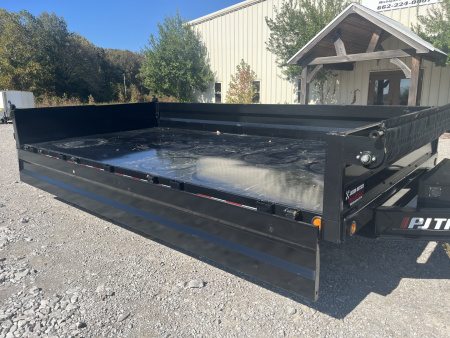 New 2026 PJ Trailers 96 X16' DECKOVER DUMP TRAILER W/FOLD DOWN SIDES