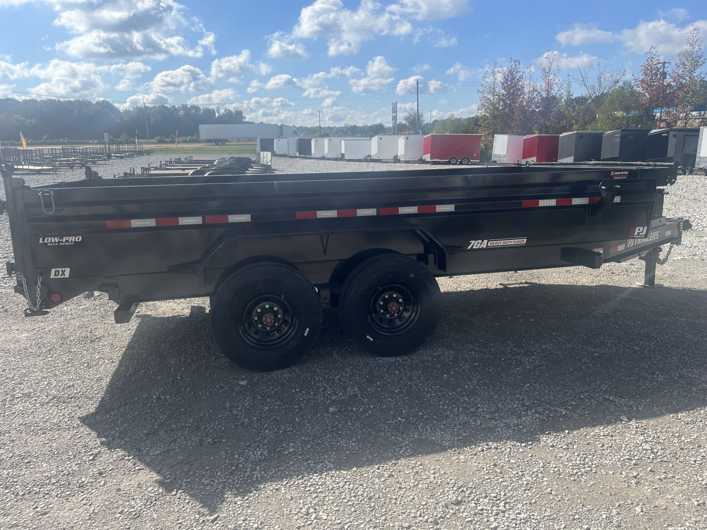New 2026 PJ Trailers 83"X16' LOW PRO DUMP TRAILER W/8K AXLES (16K)
