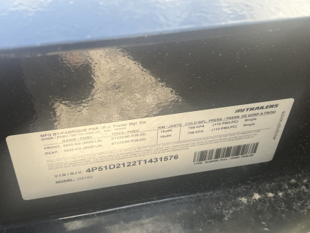 New 2026 PJ Trailers 83"X16' LOW PRO DUMP TRAILER W/8K AXLES (16K)